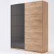 Шкаф-купе Луна (Дуб крафт/Мат Лава) MiroMark 150x62 см