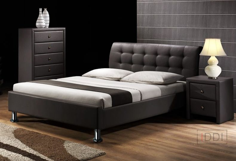 Полуторная кровать Corners Герда 140x190 см Без угловых ножек Ткань 1-й категории — Morfey.ua
