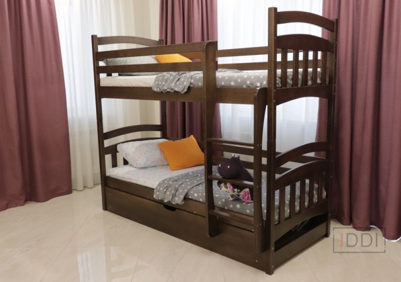 Кровать Бемби двухъярусная с ПМ Drimka 80x190 см — Morfey.ua