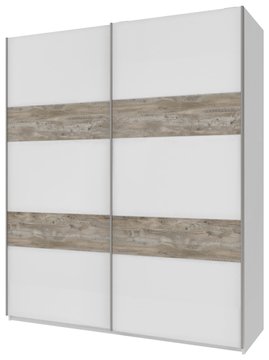 Распашной шкаф для одежды Doros Лукас Белый / Серый 160х50х240 (80737068) — Morfey.ua