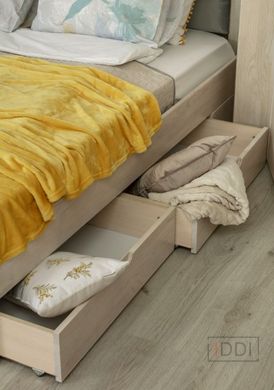 Полуторне ліжко Катаріна з ящиками Олімп 120x190 см Горіх — Morfey.ua