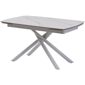 Palermo White Marble стіл розкладний кераміка 140-200 см — Morfey.ua