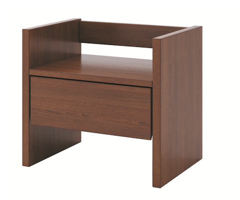 Тумба приліжкова Флокс Camelia Дуб щит 50x35 см Венге &mdash; Morfey.ua
