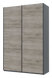 Шкаф купе Doros G-сaiser Графит / Дуб Крафт Серый 2 ДСП / 3 части 160х60х240 (42005022)