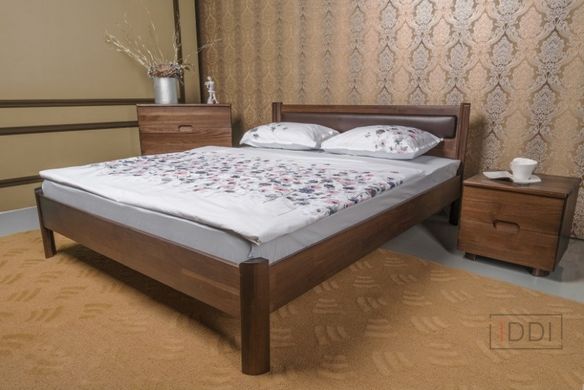 Односпальная кровать Олимп Марго мягкая без изножья 80x190 см Орех — Morfey.ua