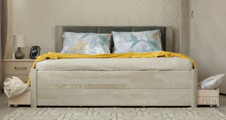 Полуторная кровать Олимп Катарина с ящиками 120x190 см Орех — Morfey.ua