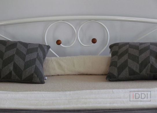 Односпальне ліжко Метакам Мілана-2 (Milana-2) 80x190 см Білий — Morfey.ua