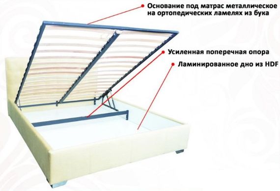 Ліжко Тіффані Novelty 120x200 см Без механізму Тканина 1-ї категорії — Morfey.ua