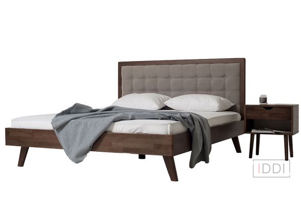 Двуспальная кровать Мадлен на ножках Camelia Бук щит 160x200 см с подъёмным механизмом — Morfey.ua