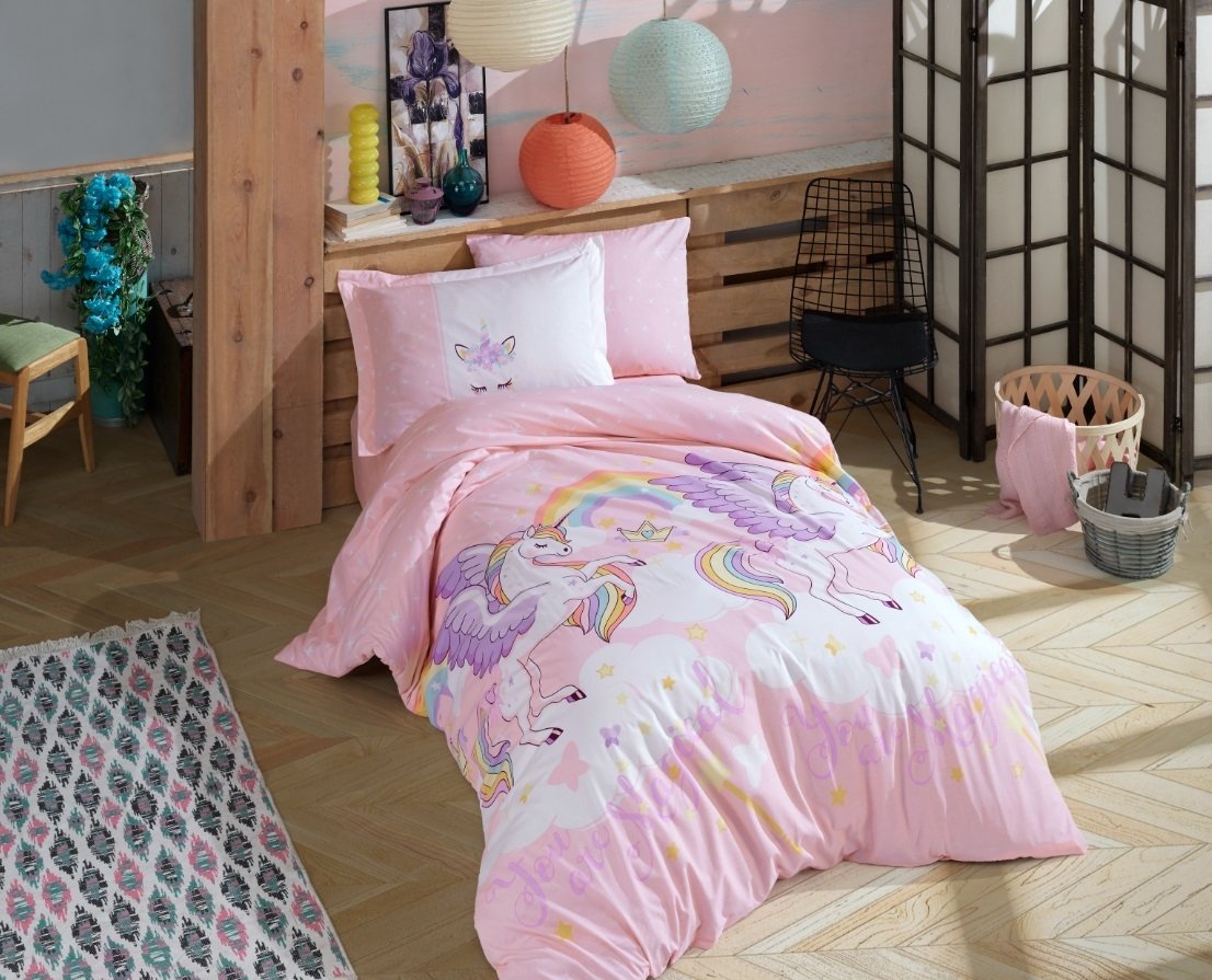 КПБ HOBBY Poplin Magical розовий 160*220/1*50*70