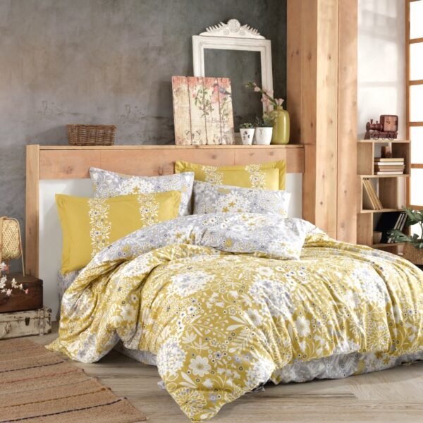 КПБ HOBBY Poplin Ancelica гірчичний 200*220/2*50*70