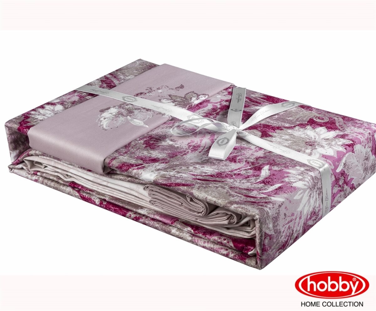 КПБ HOBBY Exclusive Sateen Romina розовий 200*220/4*50*70