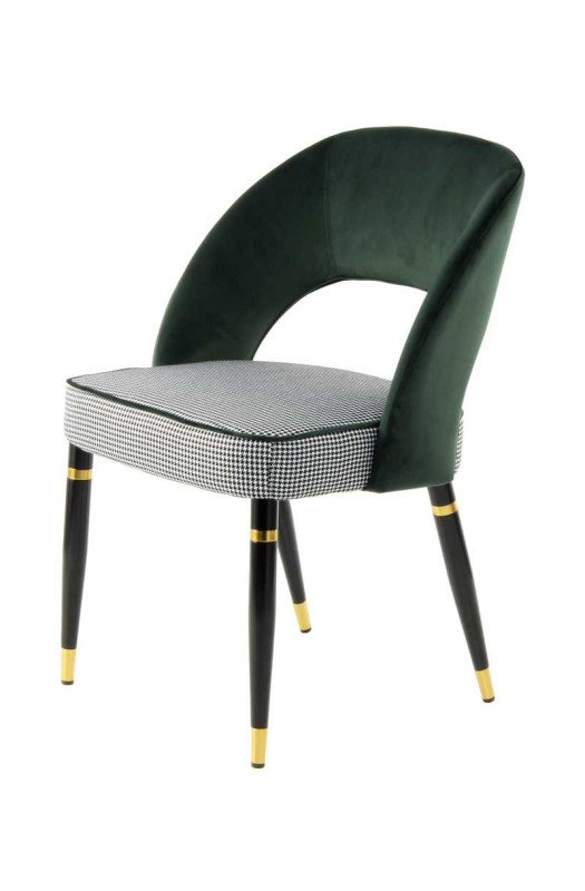 Стілець Dely TM525/2 Green/Gold