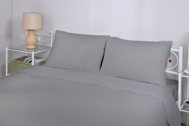 Комплект постільної білизни Good-Dream Бязь Grey 2-x Спальний 175x210 (GDCGBS175210)