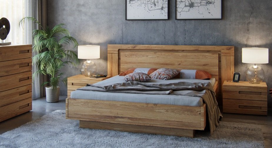 Ліжко Амстердам Wood Loft Onlywood