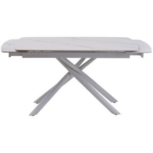 Palermo White Marble стіл розкладний кераміка 140-200