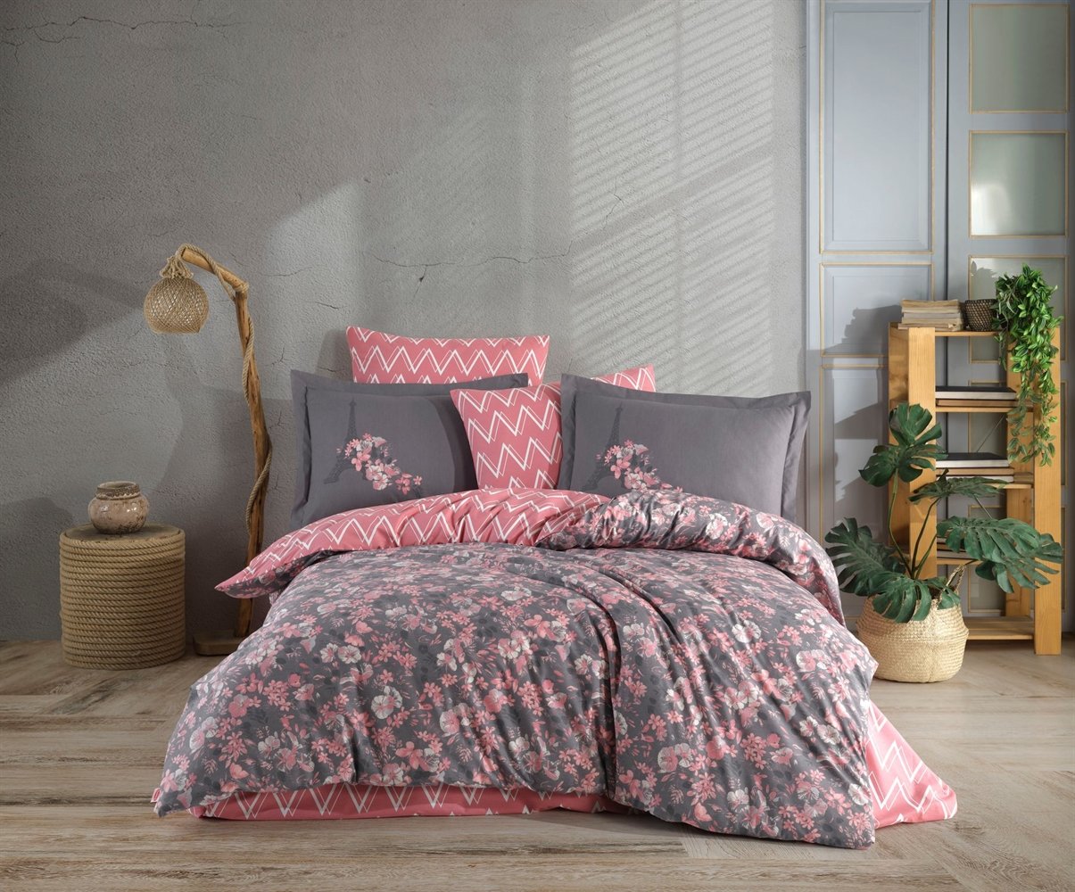 КПБ HOBBY Poplin Alanza пудра 200*220/2*50*70