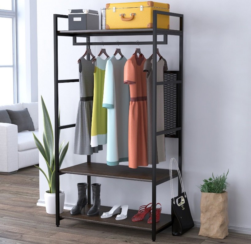 Стелаж для одягу LV-100 Loft design Горіх Модена