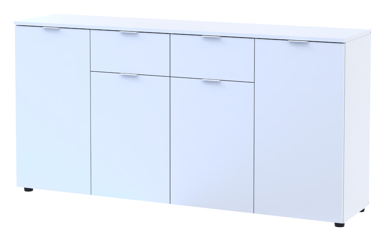 Комод Doros Рон 7 Білий 4 фасади 2 шухляди 160х381 (44900222)