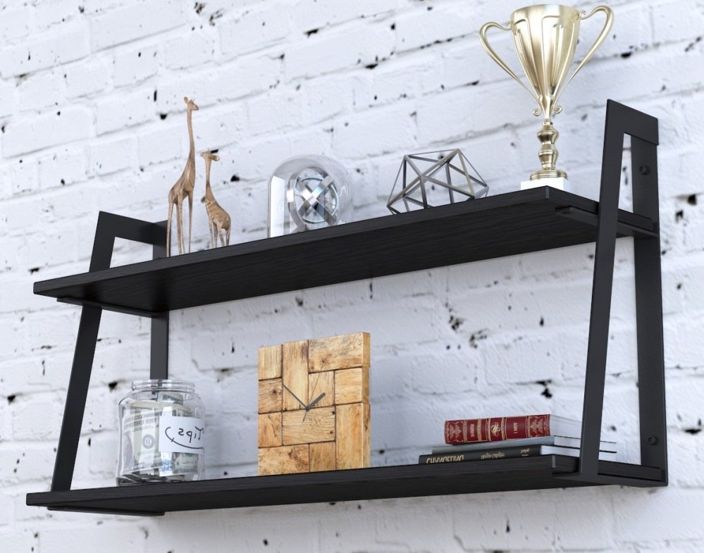 Полиця настінна PL 5-68-16 Loft design Горіх Модена