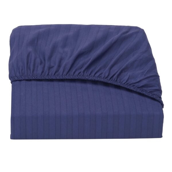 Простирадло на гумці Good-Dream страйп-сатин Dark Blue 120х200 (GDSSDBSHEETF120200)