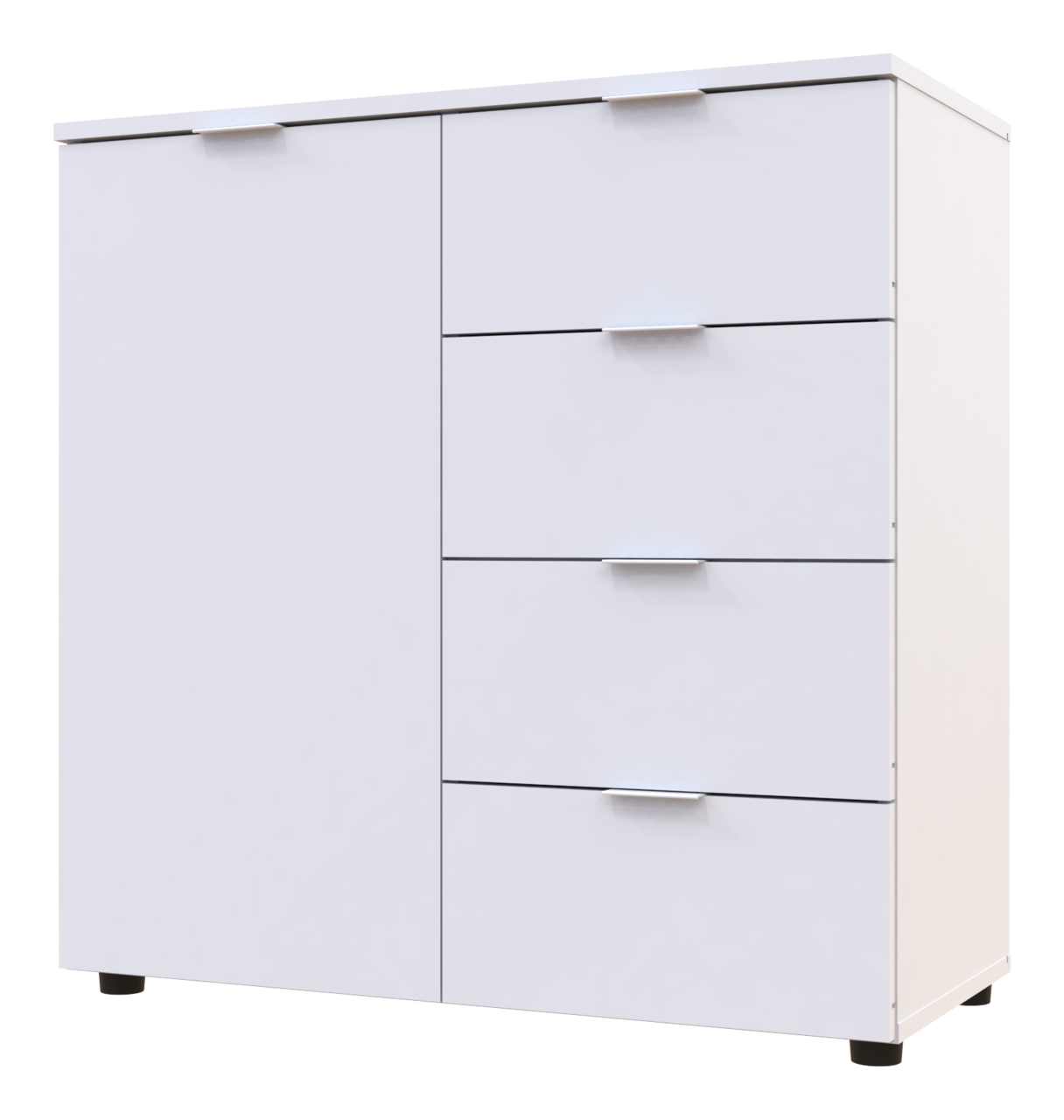 Комод Doros Рон 1 1 фасад 4 шухляди Білий 80х381 (41516005)