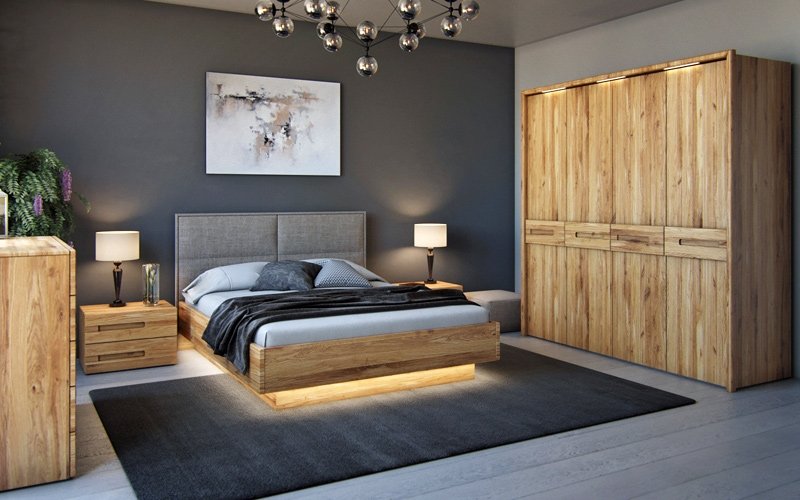 Ліжко Амстердам Soft Loft Onlywood 160х200