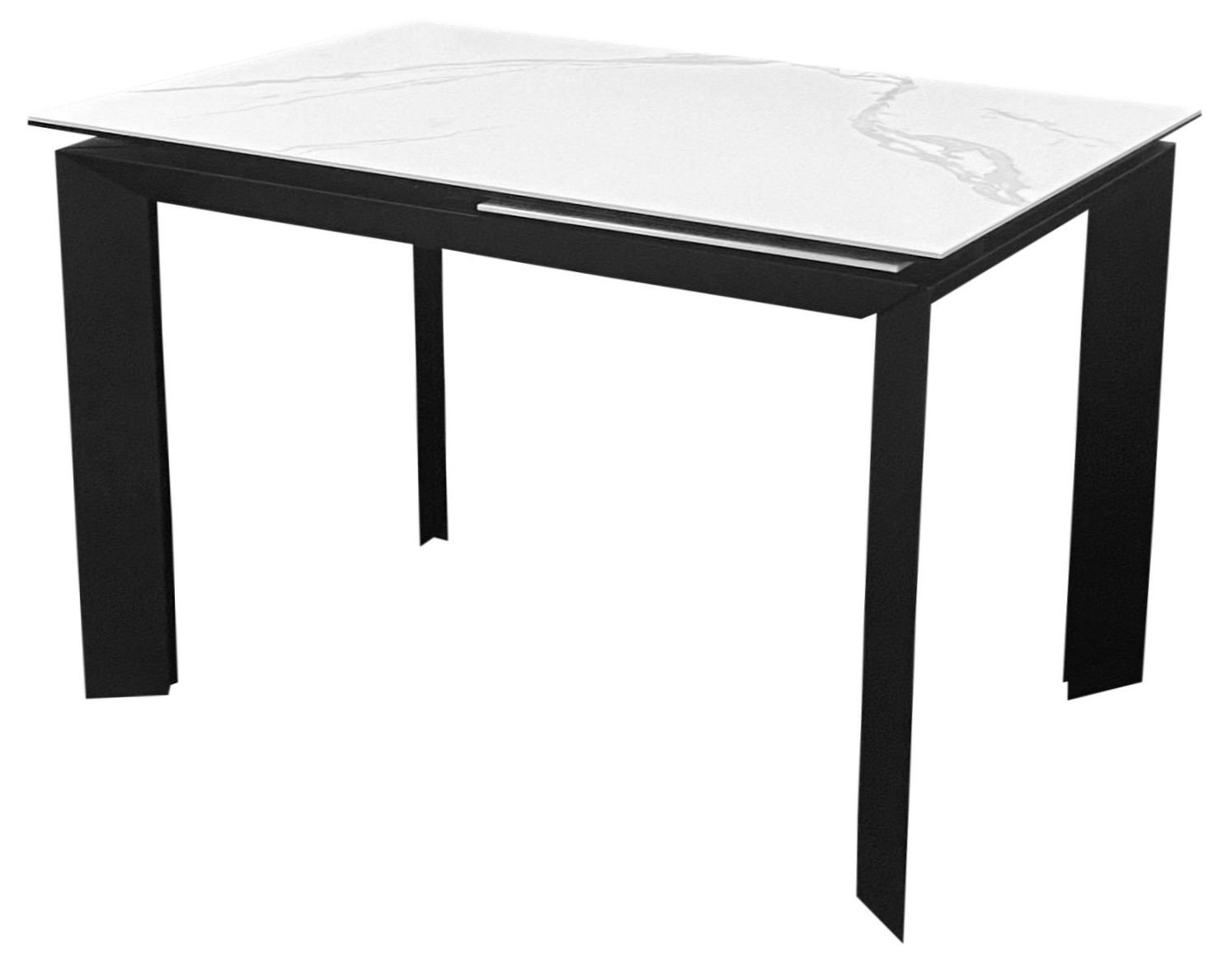 Vermont Staturario/black стіл керамічний 120-170