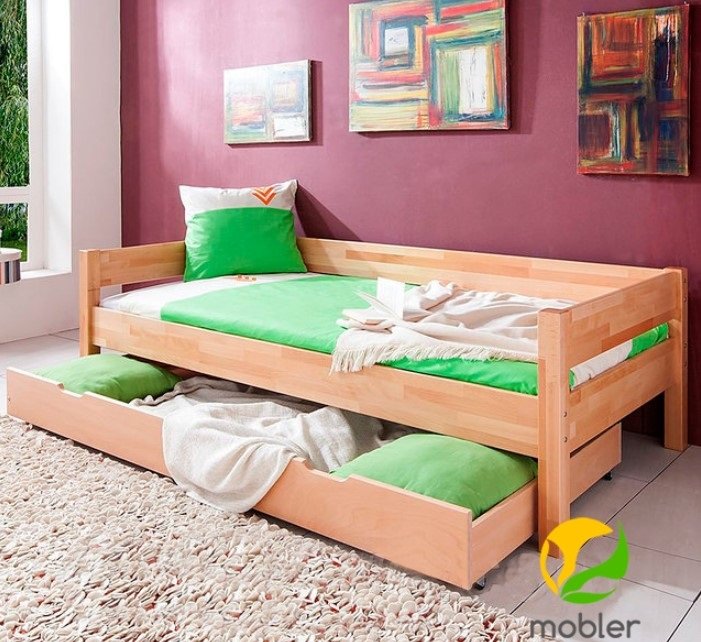 Ліжко B020 Mobler з висувними ящиками