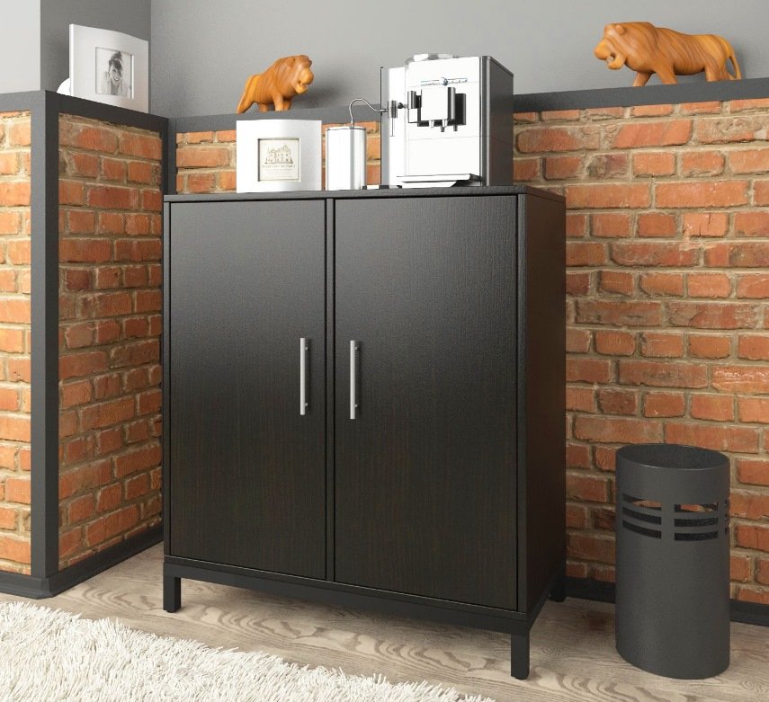 Тумба офісна L-800 Комбі Loft design Горіх Модена