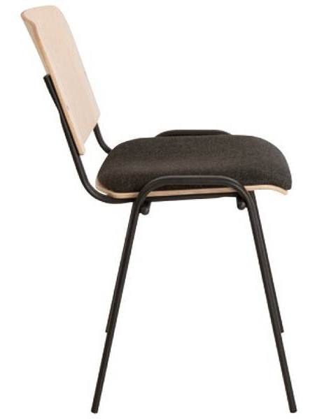 Стілець ISO wood plus combi black Новий Стиль
