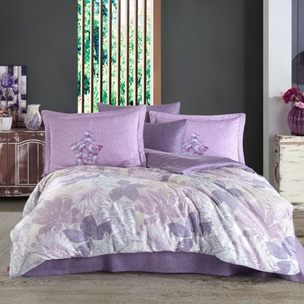 КПБ HOBBY Exclusive Sateen JULLIET бузковий 200*220/4*50*70